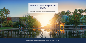 January 2022 Intake for MGSC – Apply by November 1