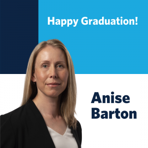 Fall 2021 Graduation: Congratulations to Anise Barton on graduating from the Master of Global Surgical Care program!