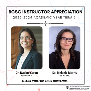 BGSC Instructor Appreciation: Winter 2023-24 (Term 2)